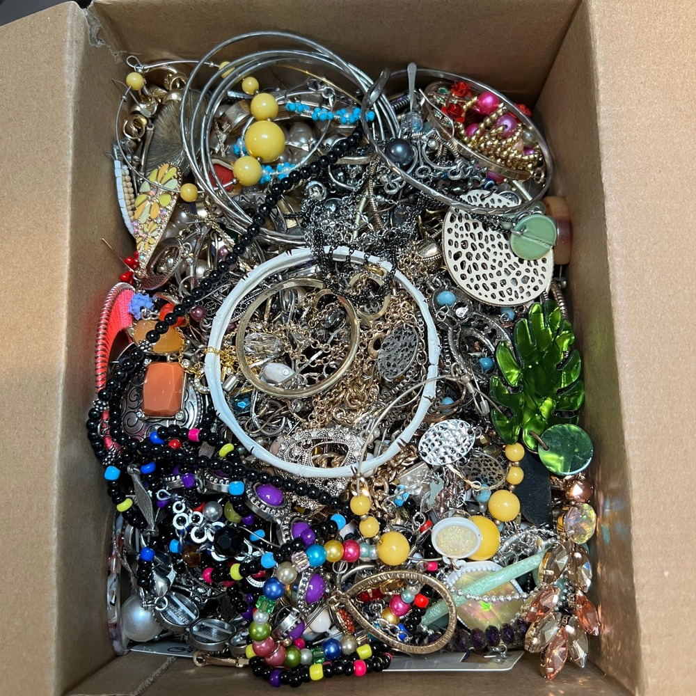 4.5 Lbs Craft Jewelry Lot Broken Repair Repurpose Wear Resell